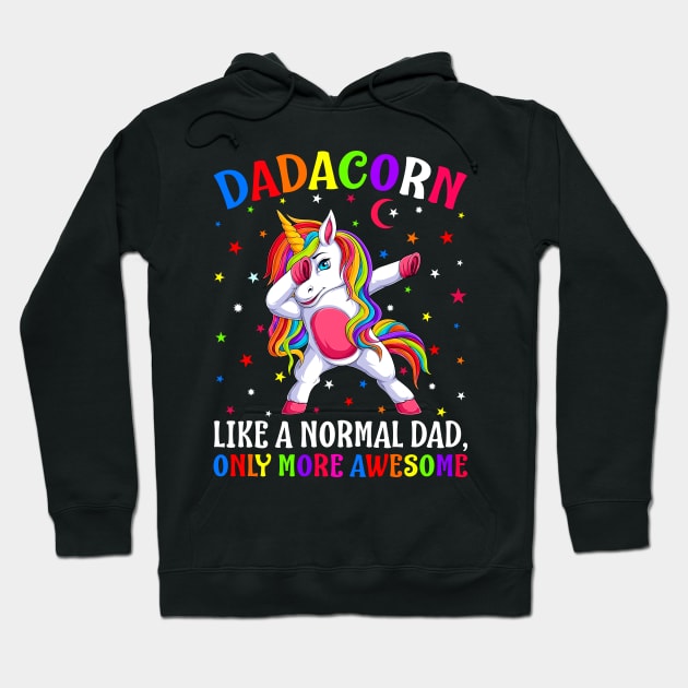 Dadacorn Like A Normal Dada Only More Awesome Unicorn Hoodie by eyelashget